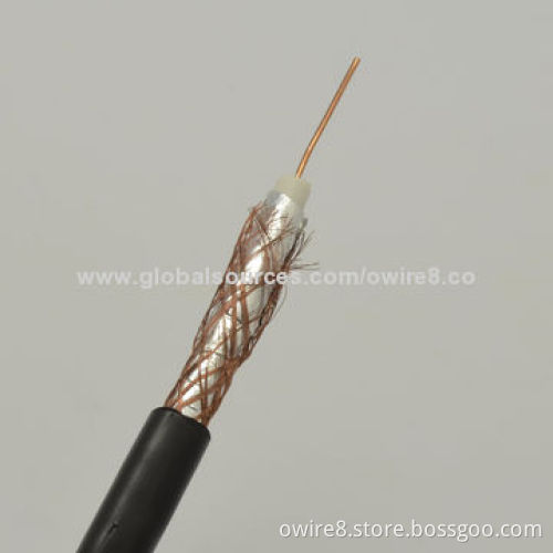 Coaxial Cable with Bare Copper Conductor for CCTV Monitoring Systems, PVC JacketNew